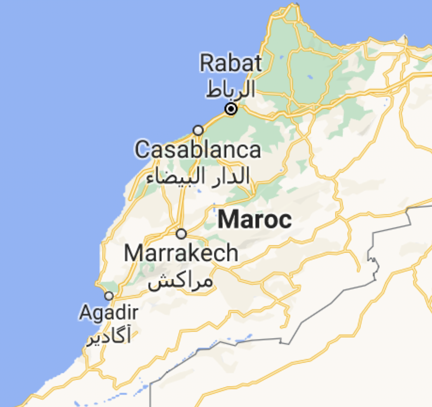 CARTE DU MAROC